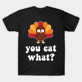 Vegan Thanksgiving Cute Vegetarian Turkey T-Shirt